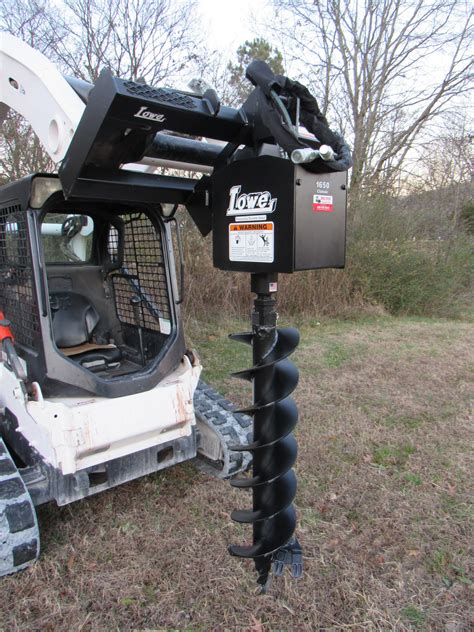 skid steer with bucket and auger|case skid steer auger attachment.